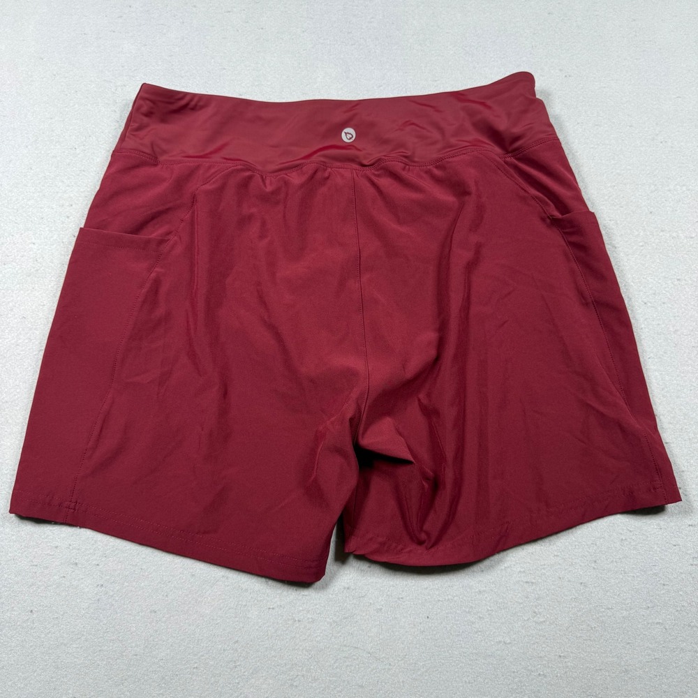 Baleaf Womens XL Burgundy Red Active Shorts UPF 50+ Pockets Hiking Athletic